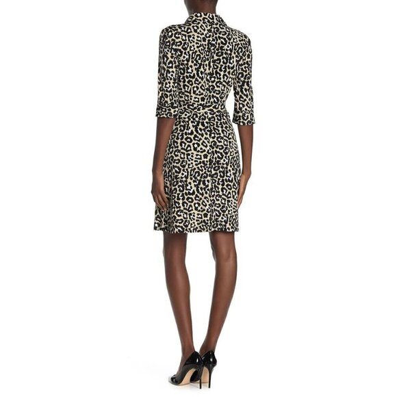 NWT LAUNDRY BY SHELLI SEGAL Leopard Print Mini Shirt Dress - Picture 3 of 9